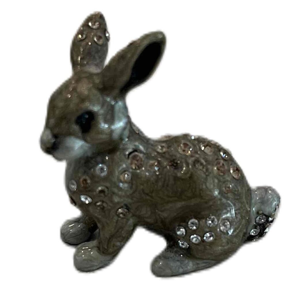 Jay Strongwater Miniature Bunny Rabbit "Baxter" Jeweled Figurine